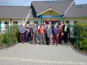 Vor dem Kindergarten Villa Kunterbunt in Rheinböllen