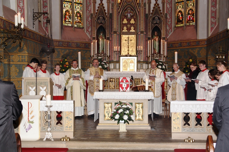 Festgottesdienst in der kath. Pfarrkirche St. Erasmus in Rheinböllen aus Anlass des 150-jährigen Bestehens der Puricelli'schen Stiftung am 9.11.2014